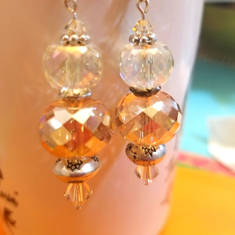 Handmade Swarovski with metal beads